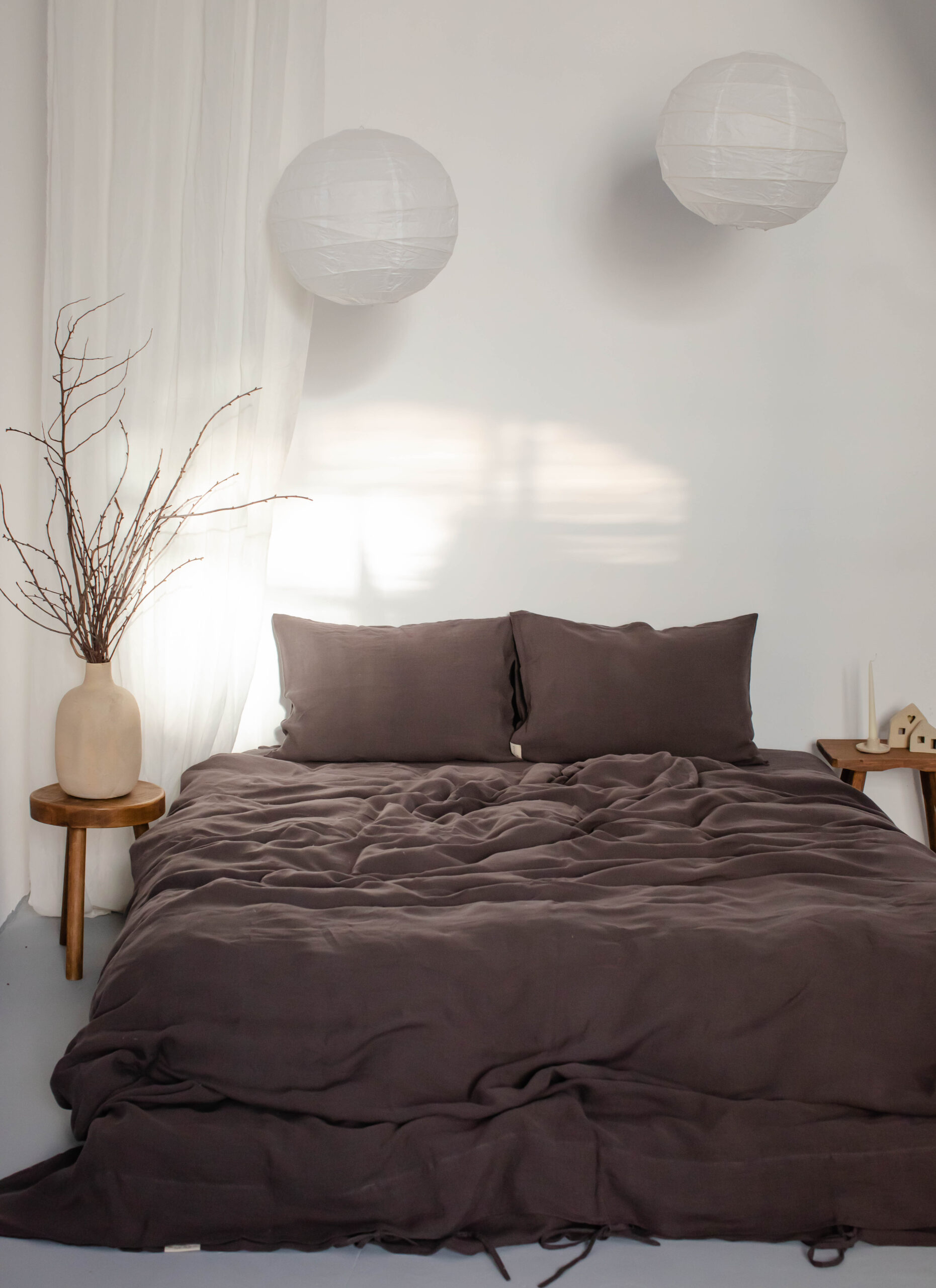 Sæt Chocolate Lust-pudebetræk 50x70 og pudebetræk 220x220