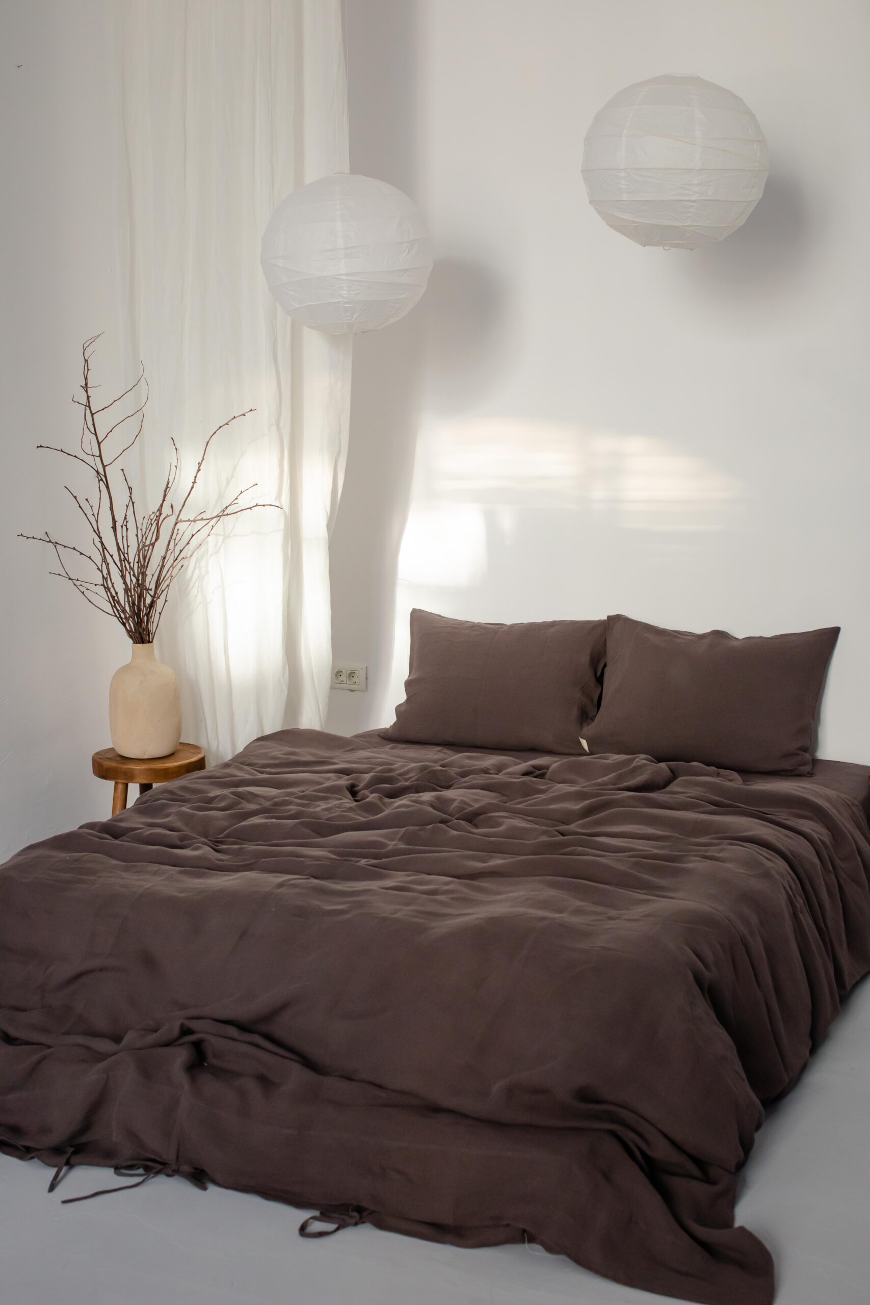 Sæt Chocolate Lust-pudebetræk 60x60 og pudebetræk 200x220