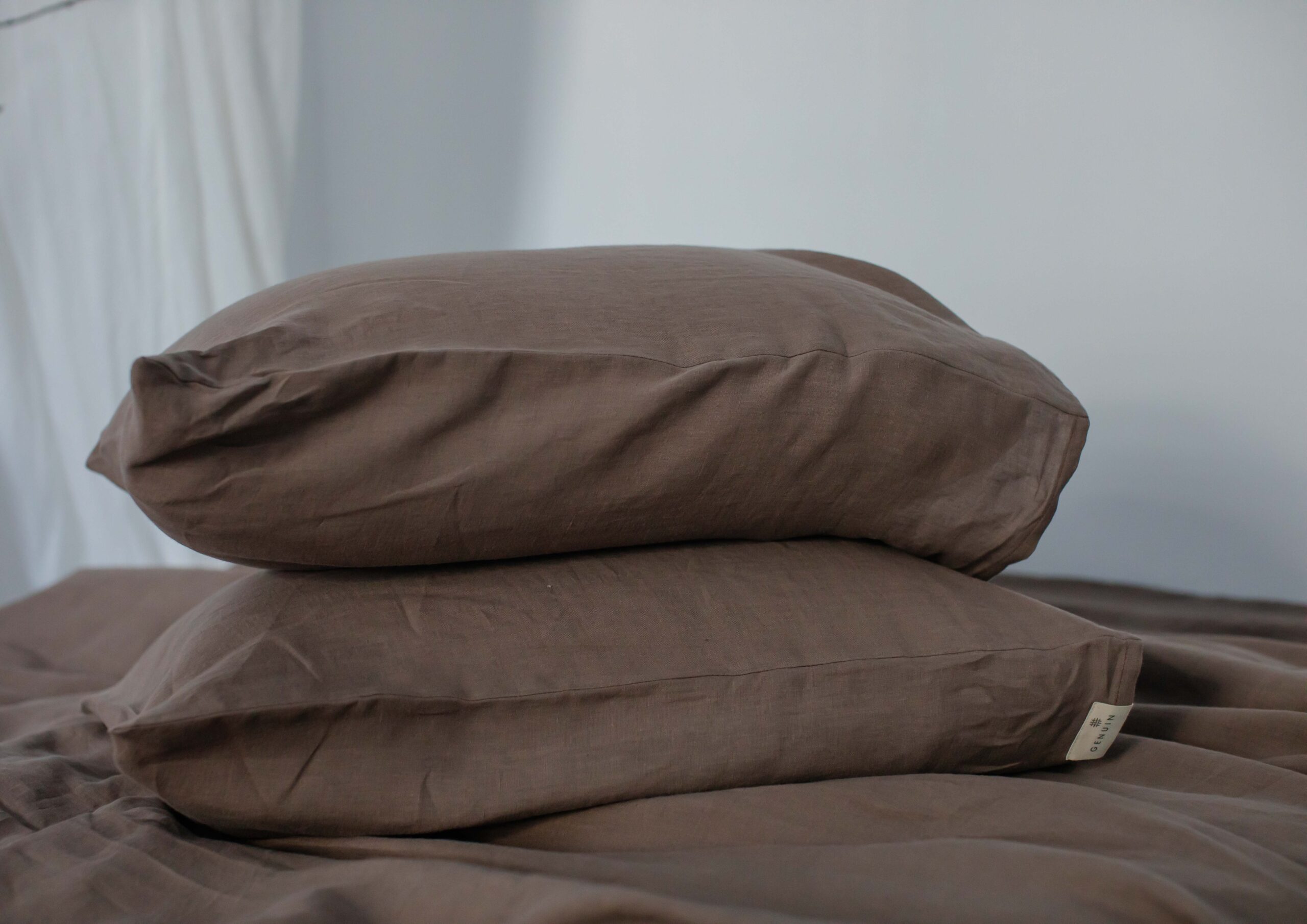 Sæt Chocolate Lust pudebetræk 50x60cm og lagen 90x200cm