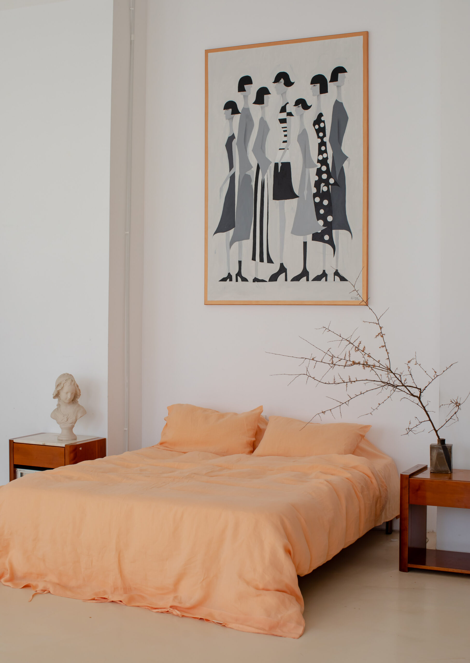 Sæt Peach Bite-pudebetræk 60x60 og pudebetræk 220x220