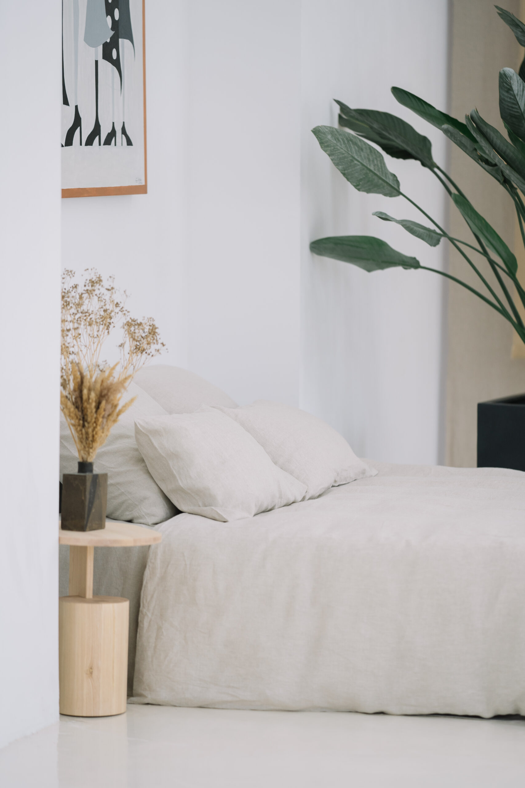 Natural Set Pudebetræk 50x60 og Pudebetræk 200x200