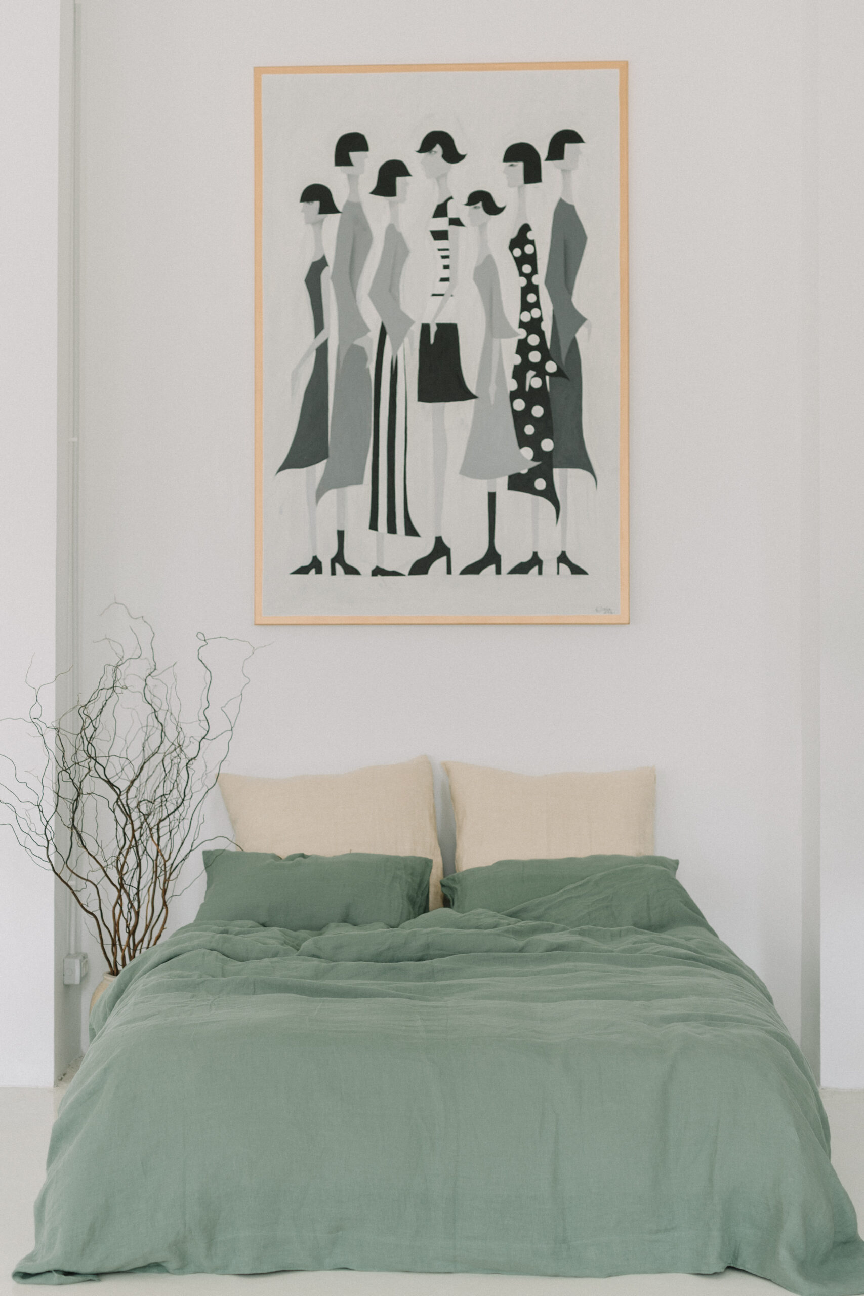 Mintgrønt 80x80 pudebetræk og 220x240 pudebetræk sæt