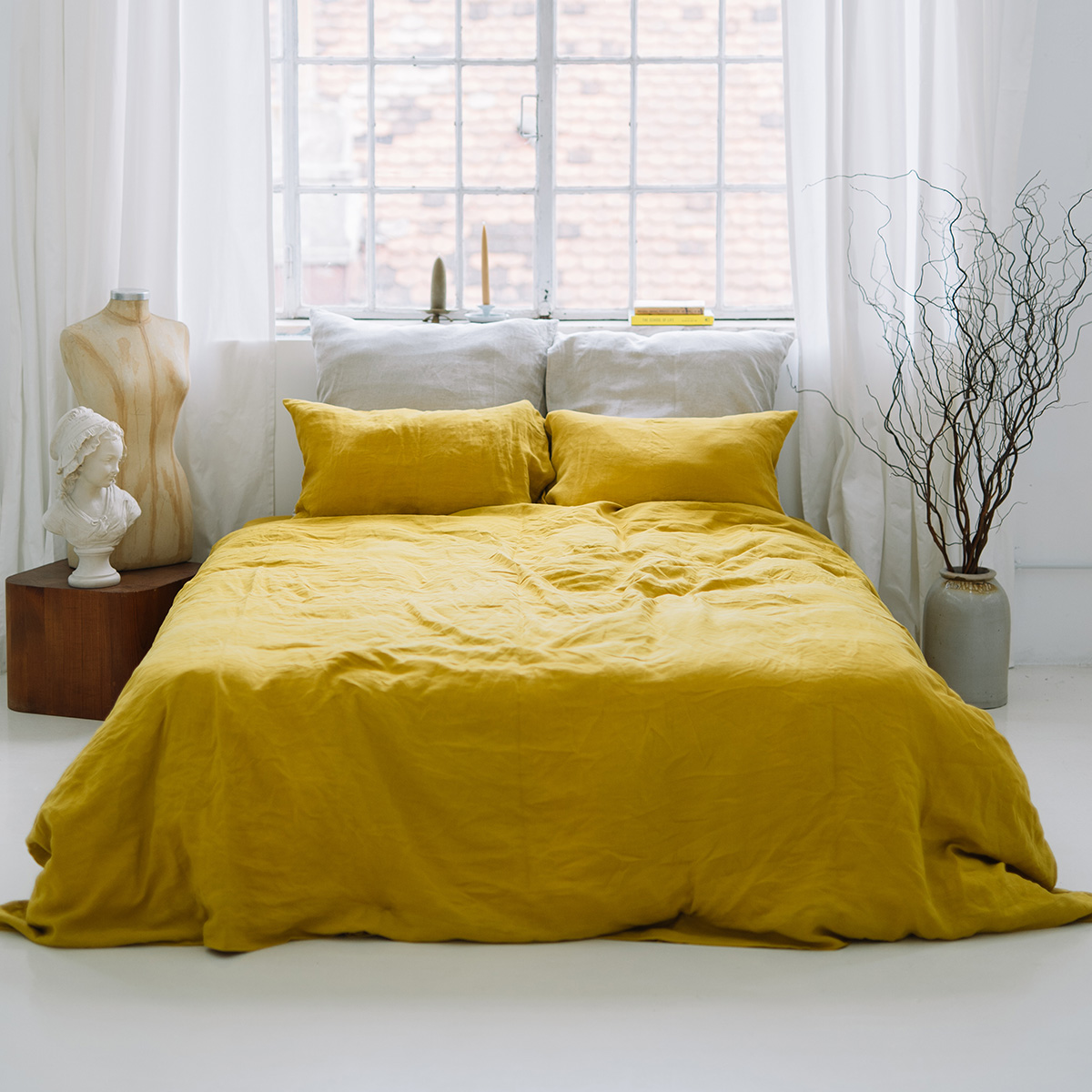 Sæt Pumpkin Sweet-pudebetræk 80x80 og pudebetræk 220x240