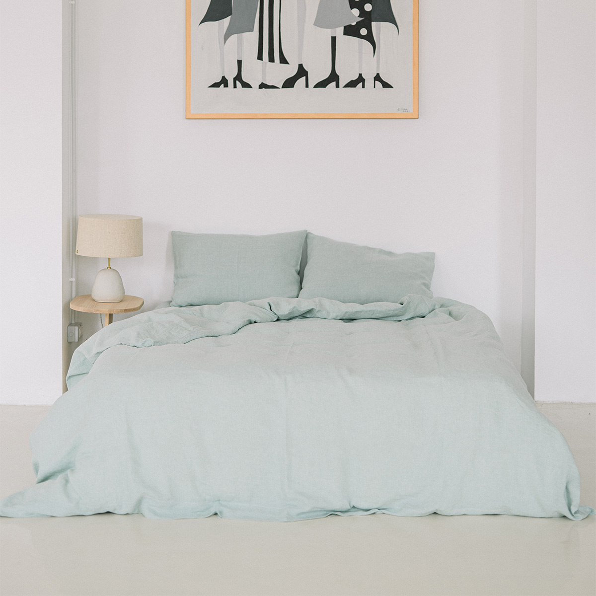 Støvet grønt lagen