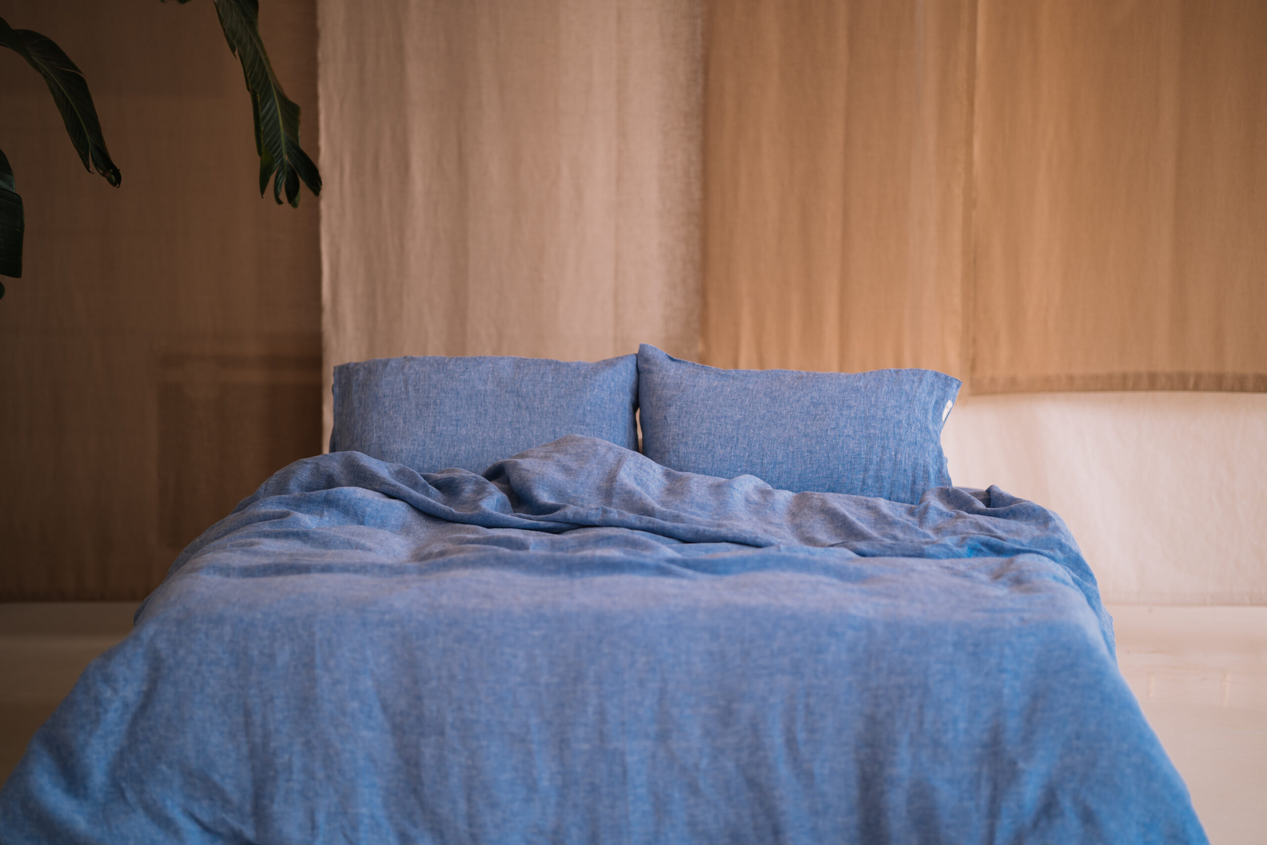 Sæt Ocean Blue pudebetræk 50x70 og pudebetræk 200x220