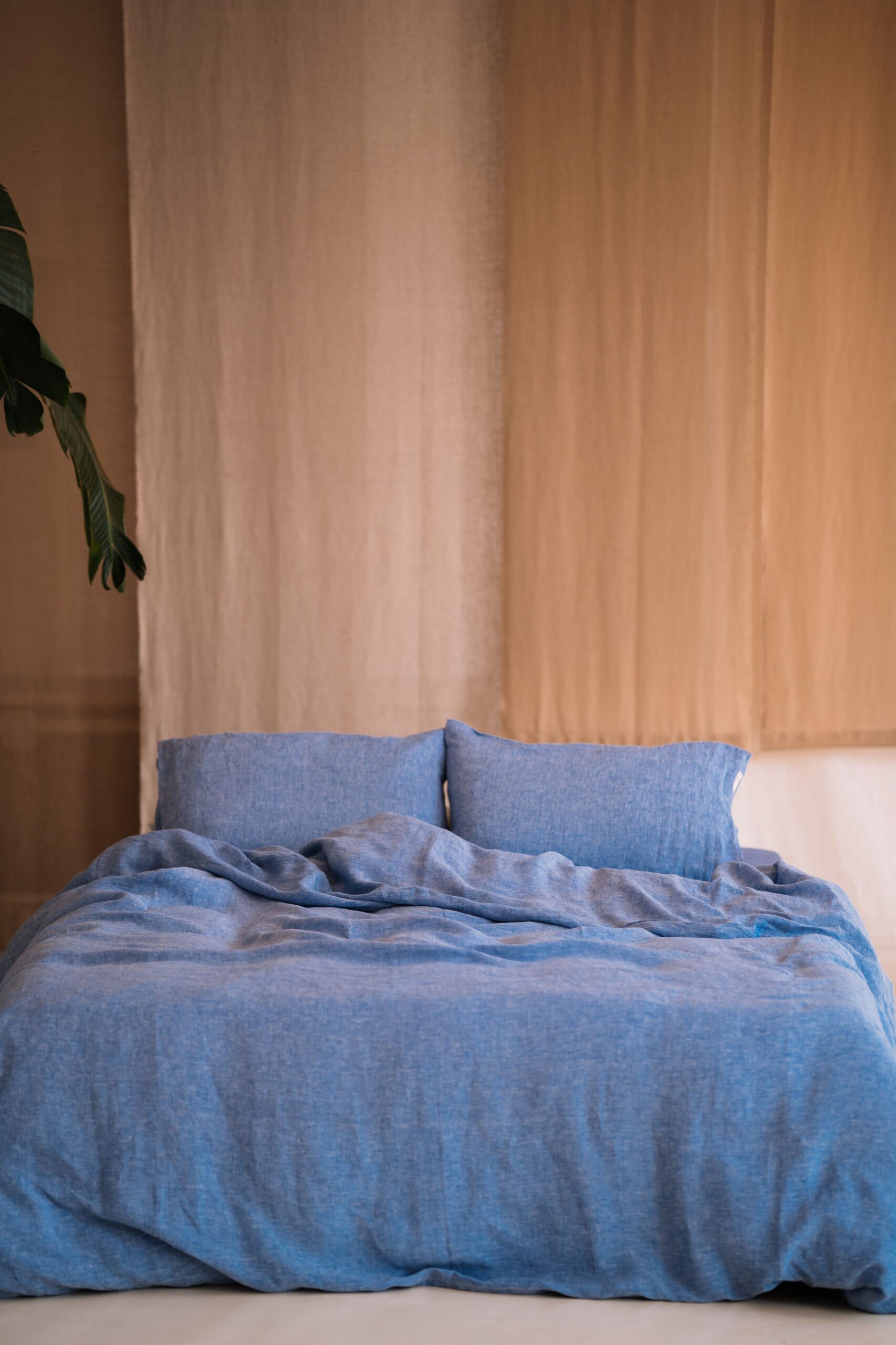 Sæt Ocean Blue pudebetræk 50x60cm og pudebetræk 200x200cm