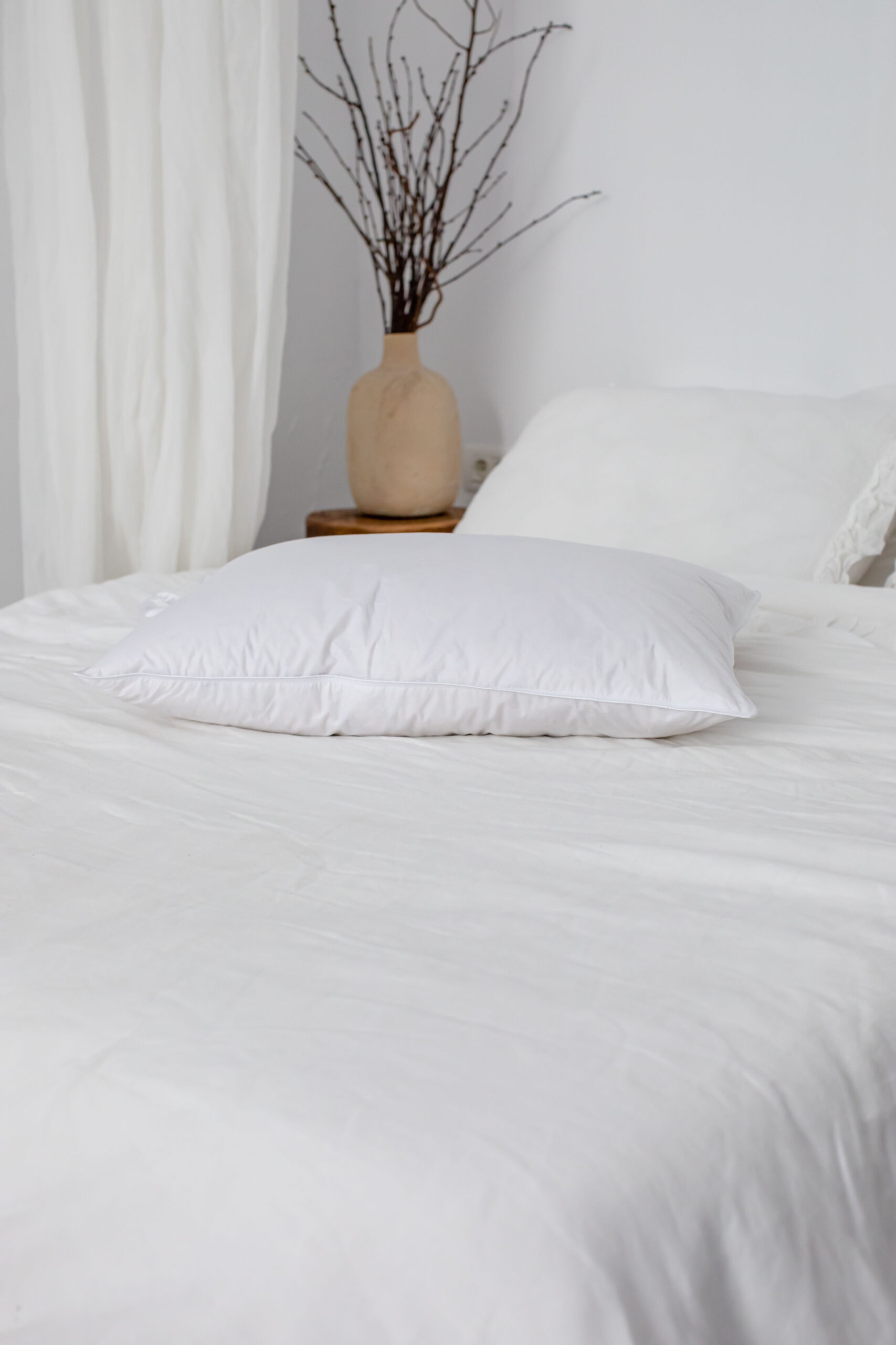 Englepude med 3 kamre af bløde dun og fjer 50*70 cm