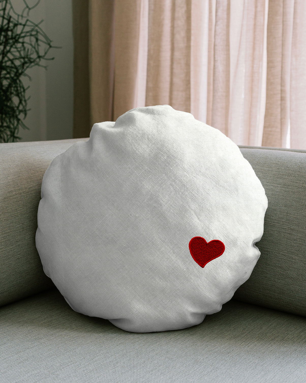 Pude i LUNA enkel diameter 50 broderi