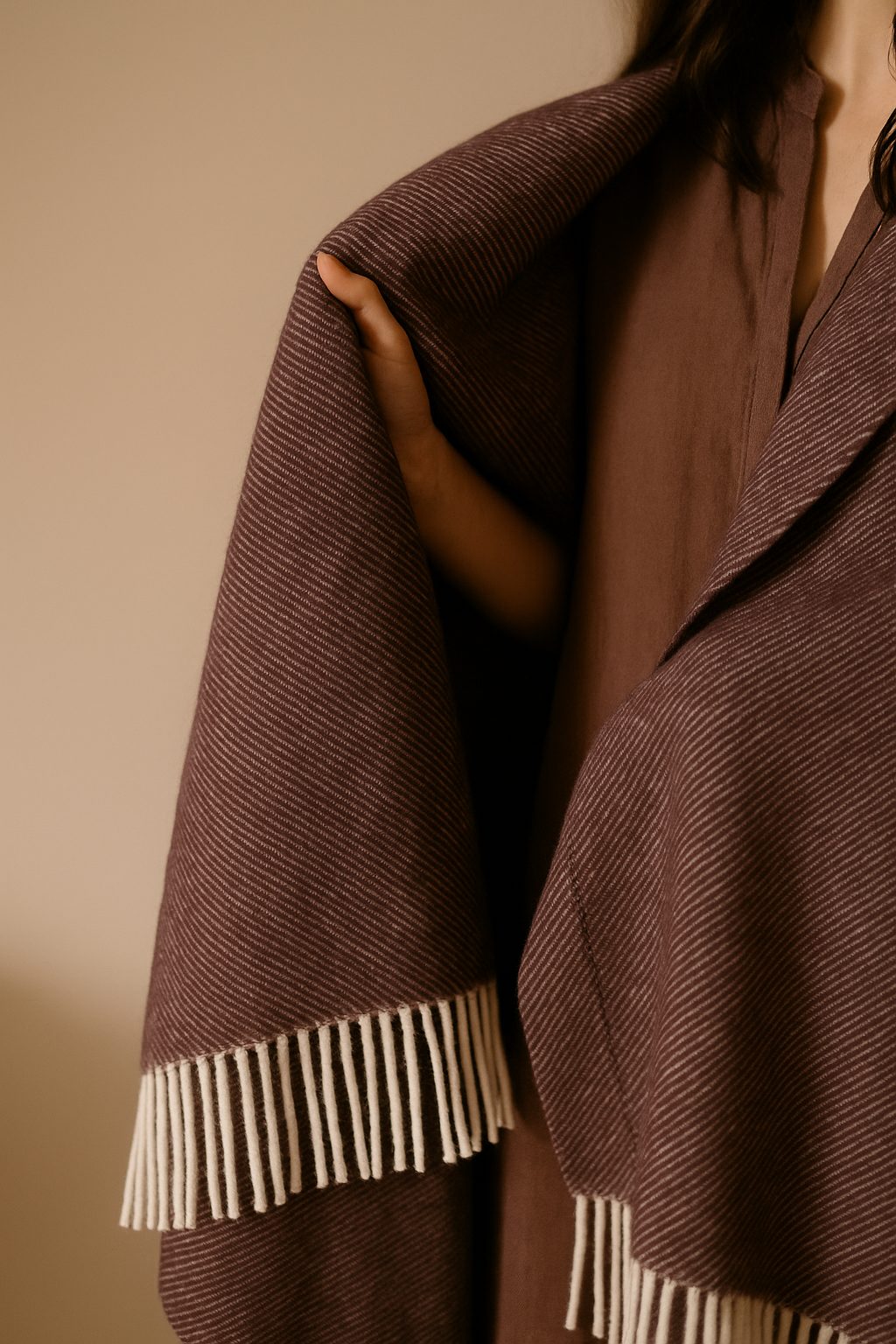 Elements tæppe Elements 50% uld 50% kashmir 140x200 cm Jordbrun