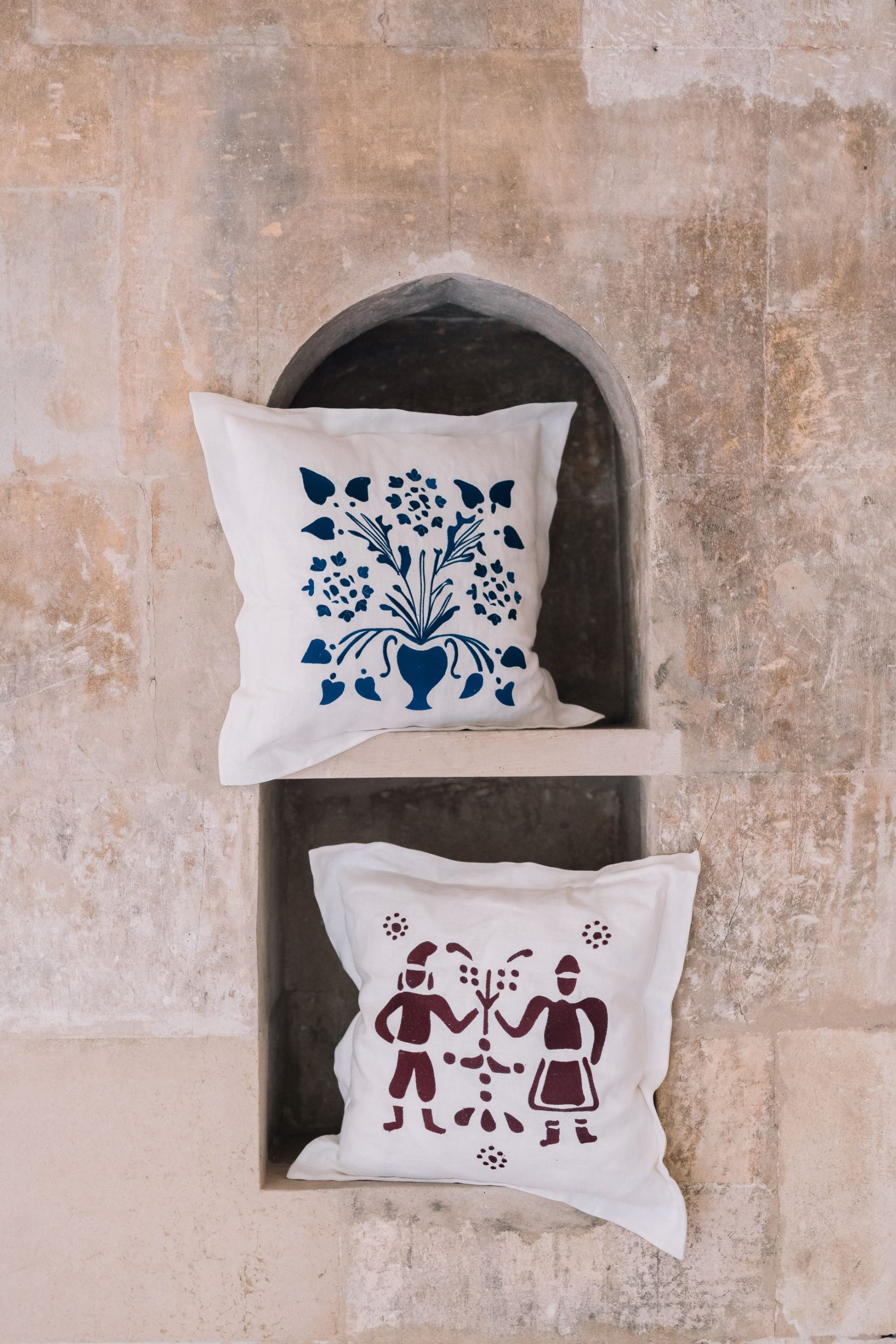 Sæt med 2 dekorative puder 50x50